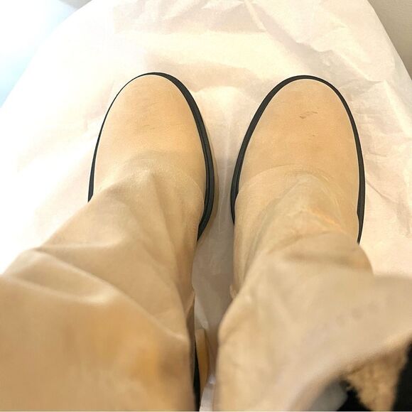 Free People Jack Zip Lug Sole Leather Boots in Camel New In Box Size 7.5 (38) - Picture 8 of 11